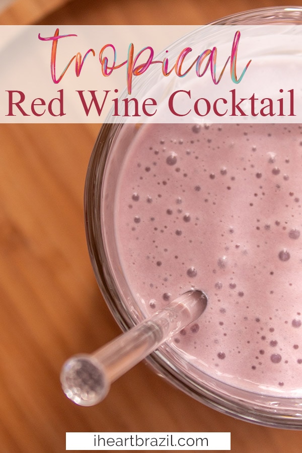 Red Wine cocktail Pinterest graphic