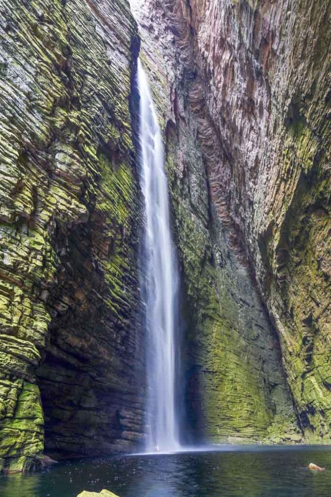 Wodospad Fumacinha w Chapada Diamantina, Bahia