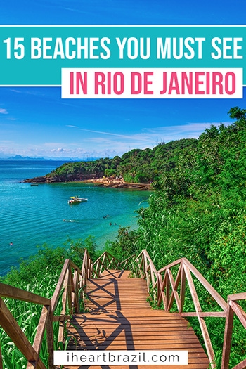 Rio de Janeiro beaches Pinterest graphic