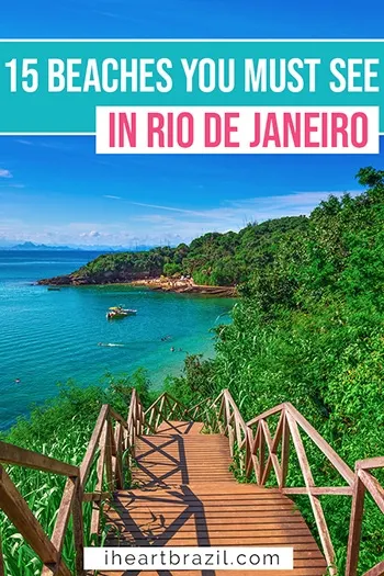 Rio de Janeiro beaches Pinterest graphic