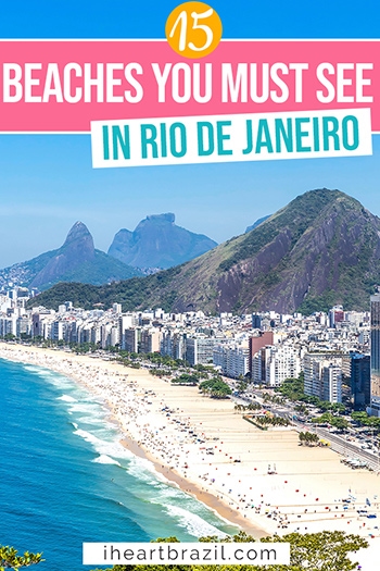 Rio de Janeiro beaches Pinterest graphic