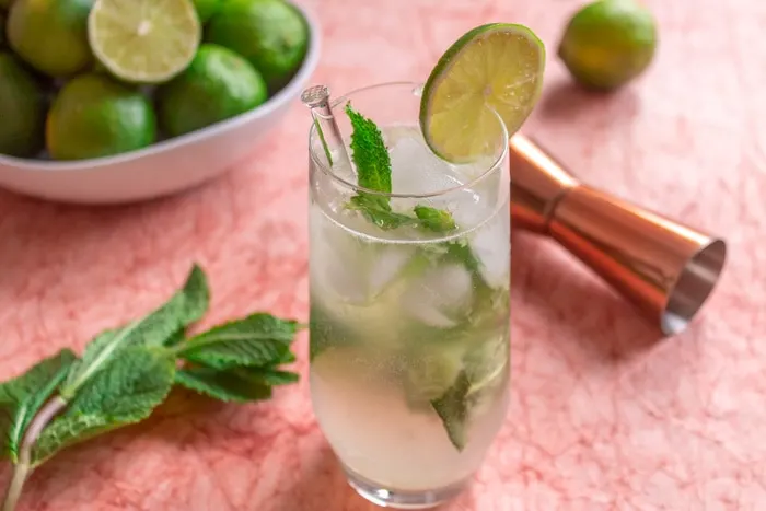 Brazilian mojito cocktail