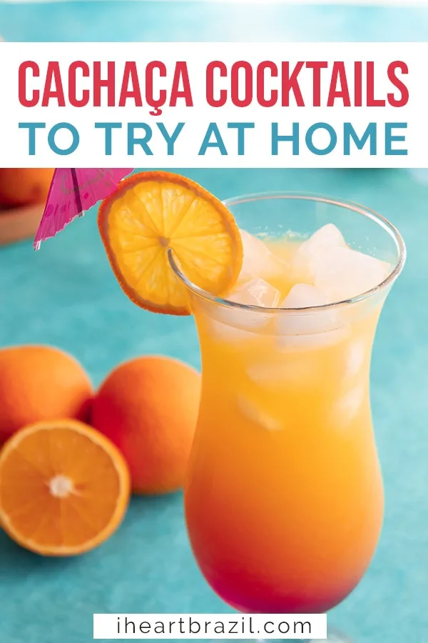 Cachaça drinks Pinterest graphic