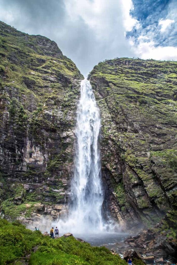 Casca D'anta watervallen in Serra da Canastra, Minas Gerais