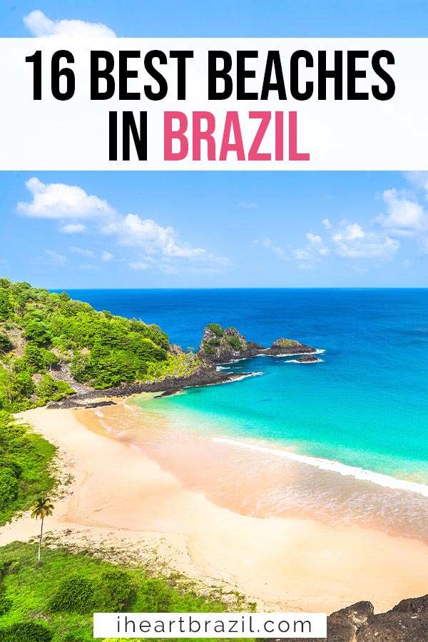 Beaches in Brazil Pinterest graphic