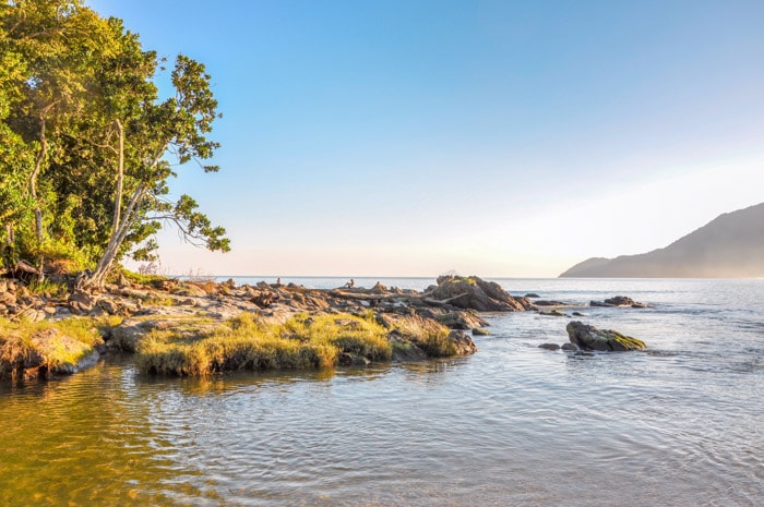 Boraceia beach in Sao Paulo, Bertioga