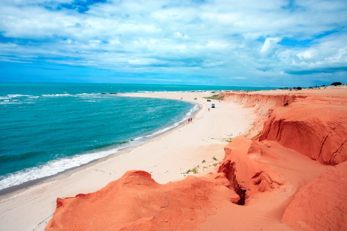 Canoa Quebrada Beach in Ceará, Brazil