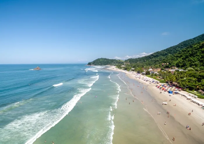 Juquehy Beach in Sao Paulo, Sao Sebastiao