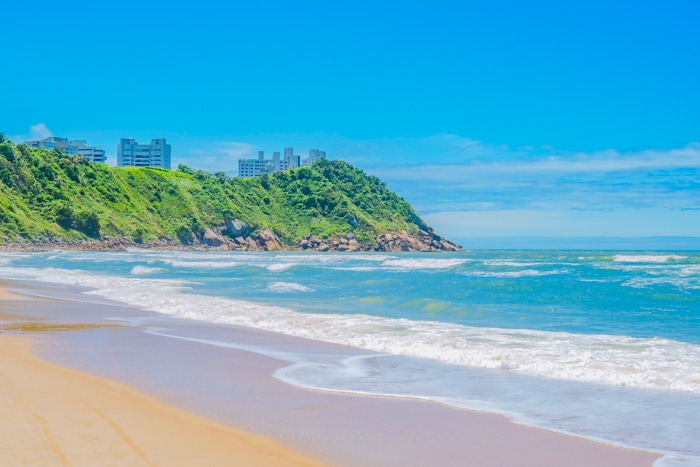 Tombo Beach in Guarujá, São Paulo