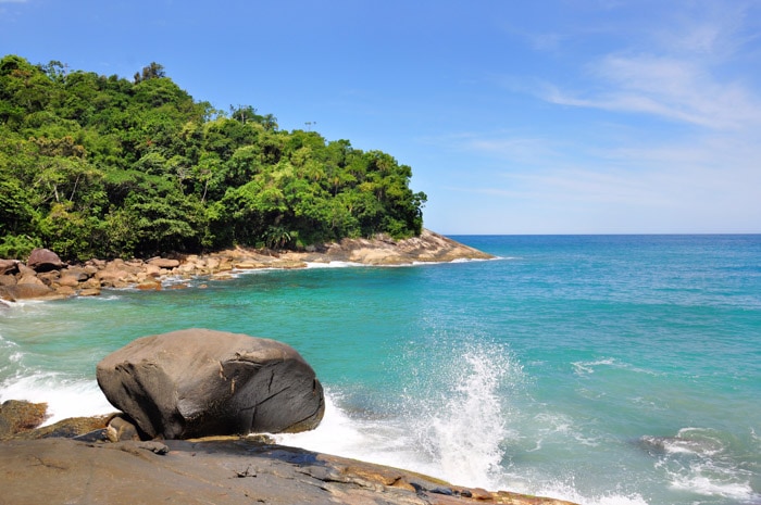 Praia Vermelha do Centro in Ubatuba, São Paulo