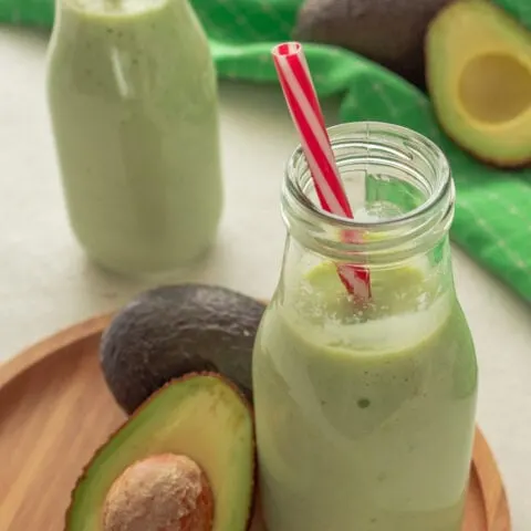 Brazilian avocado smoothie drink