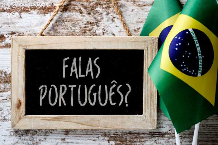 Brazilian Portuguese question on a board