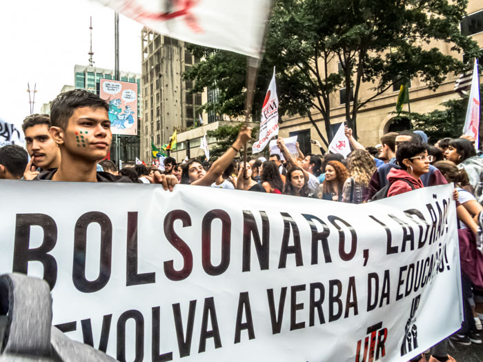 Protest in Brazil against Bolsonaro