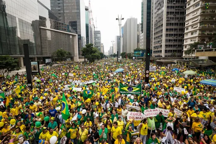 Protest in Brazil for Dilma's impeachment