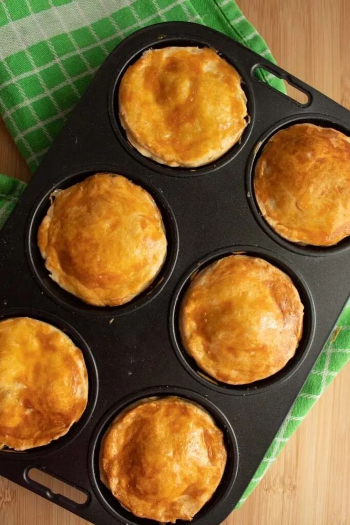 Savory hand pies with chicken filling