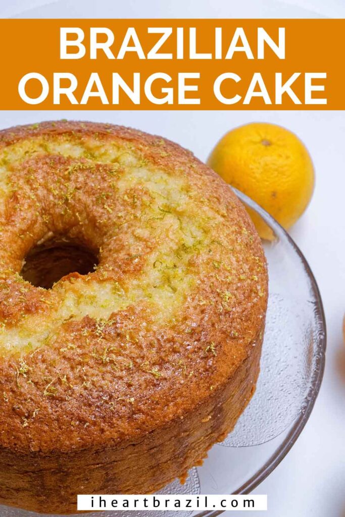 Brazilian orange cake Pinterest graphic