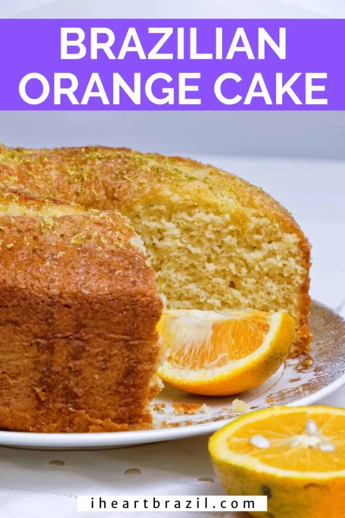 Brazilian orange cake Pinterest graphic