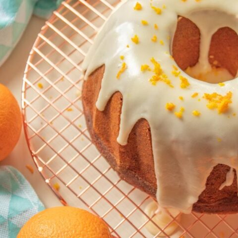 Brazilian orange cake with glaze