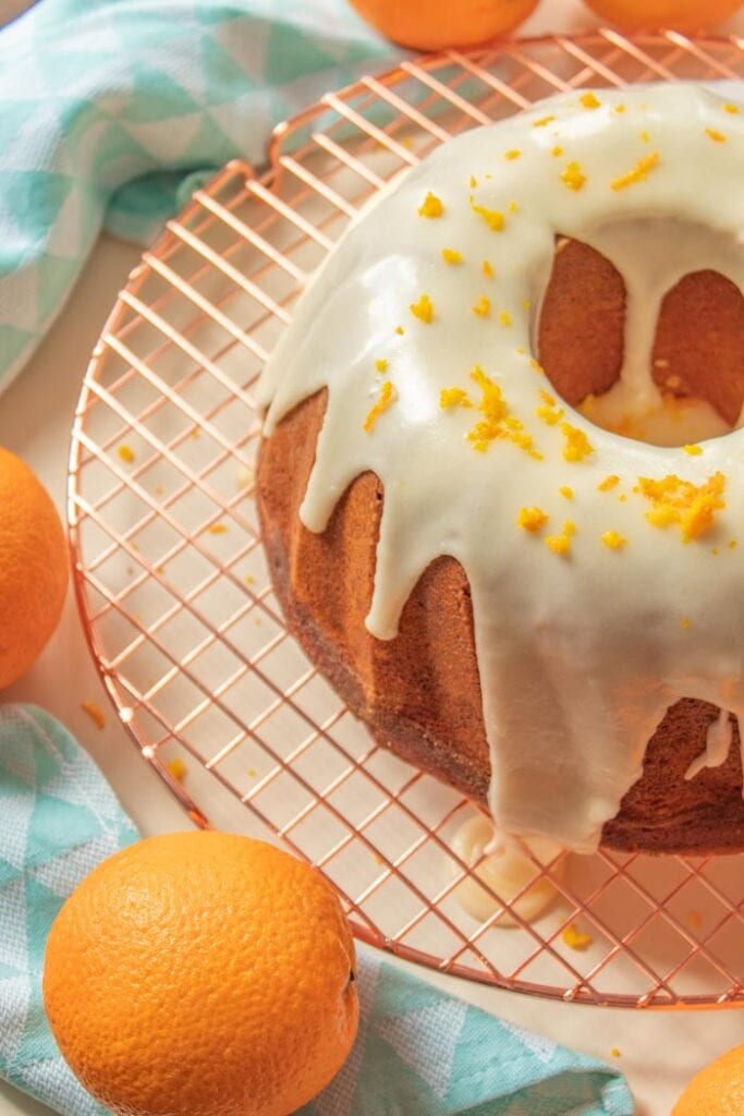 Brazilian orange cake with glaze