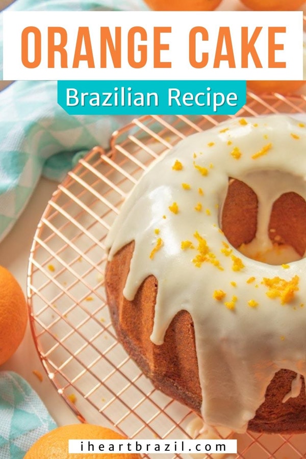 Brazilian orange cake Pinterest graphic