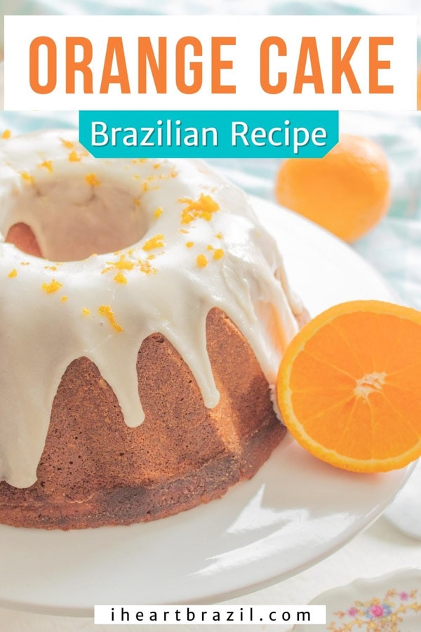 Brazilian orange cake Pinterest graphic