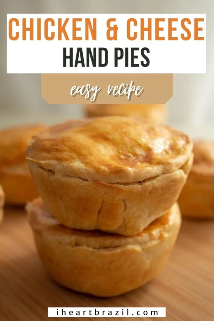 Chicken hand pies Pinterest graphic