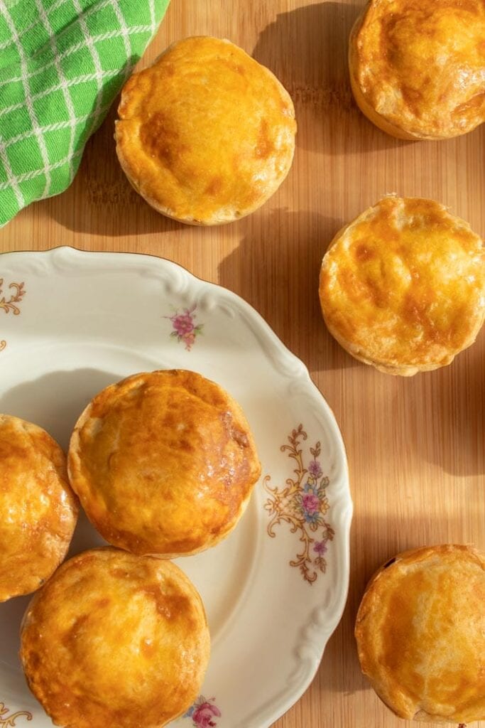 Hearts of palm hand pies is called empadinha de palmito in Brazilian Portuguese