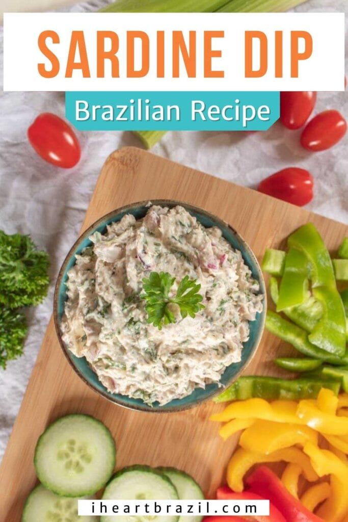 Sardine dip Pinterest graphic