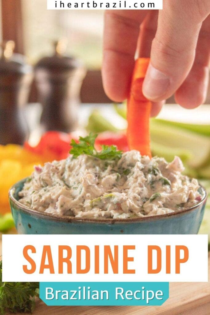 Sardine dip Pinterest graphic