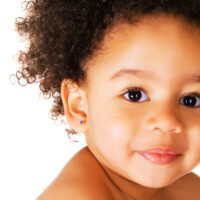 Cute Afro-Brazilian baby girl