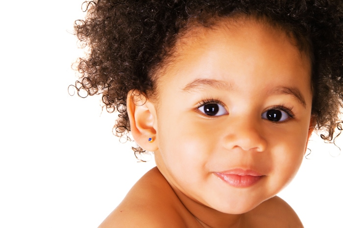 Cute Afro-Brazilian baby girl