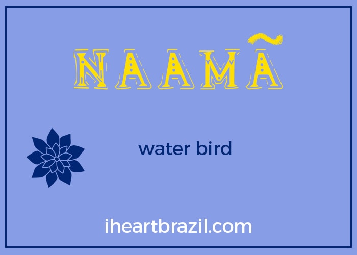 Naama is a popular Brazilian Indigenous name for boys