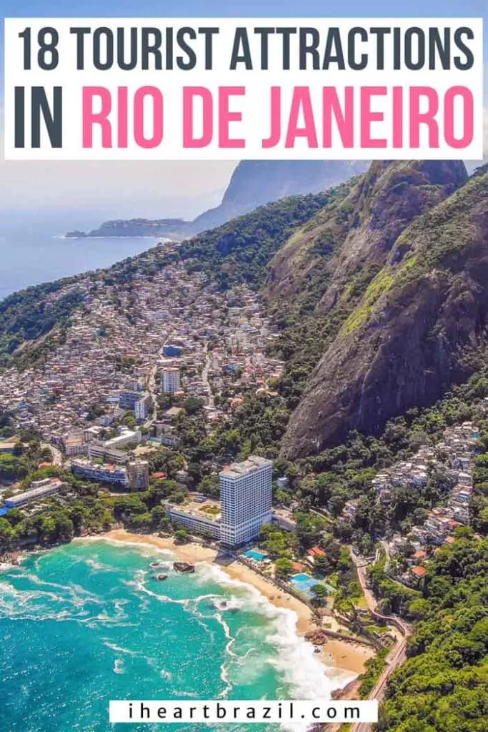 Tourist attractions in Rio de Janeiro Pinterest graphic