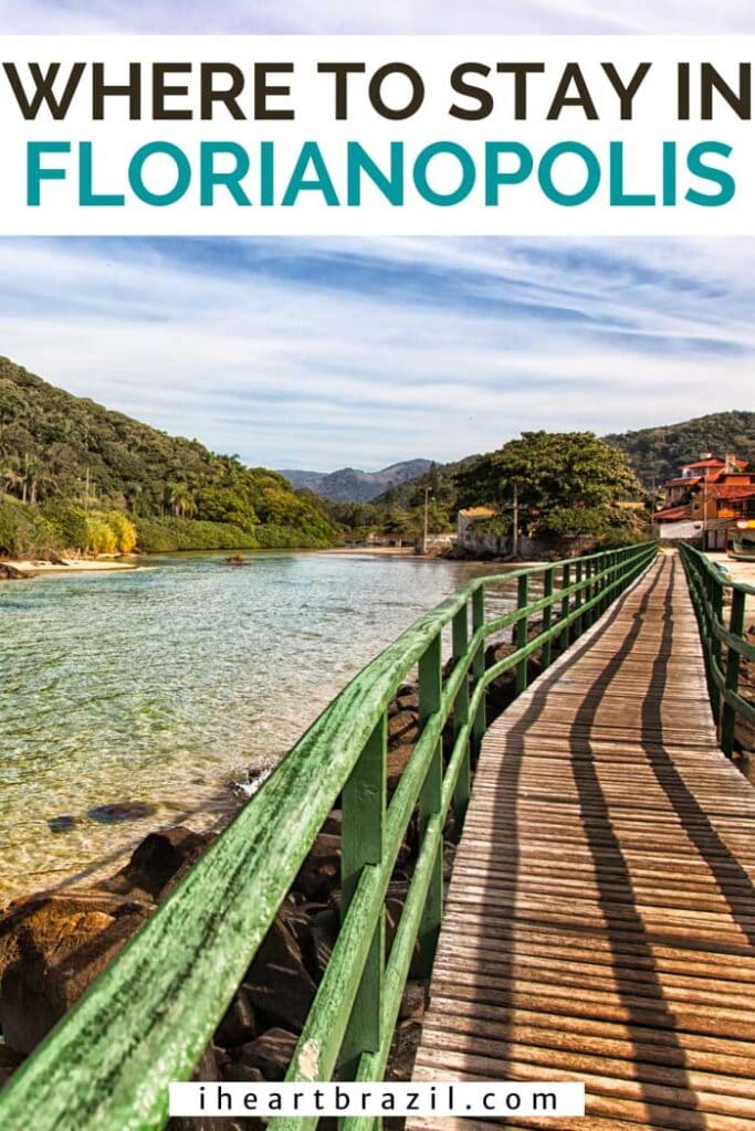 Where to stay in Florianopolis Pinterest graphic