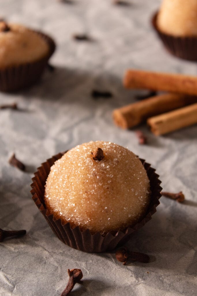 Vanilla brigadeiro truffles