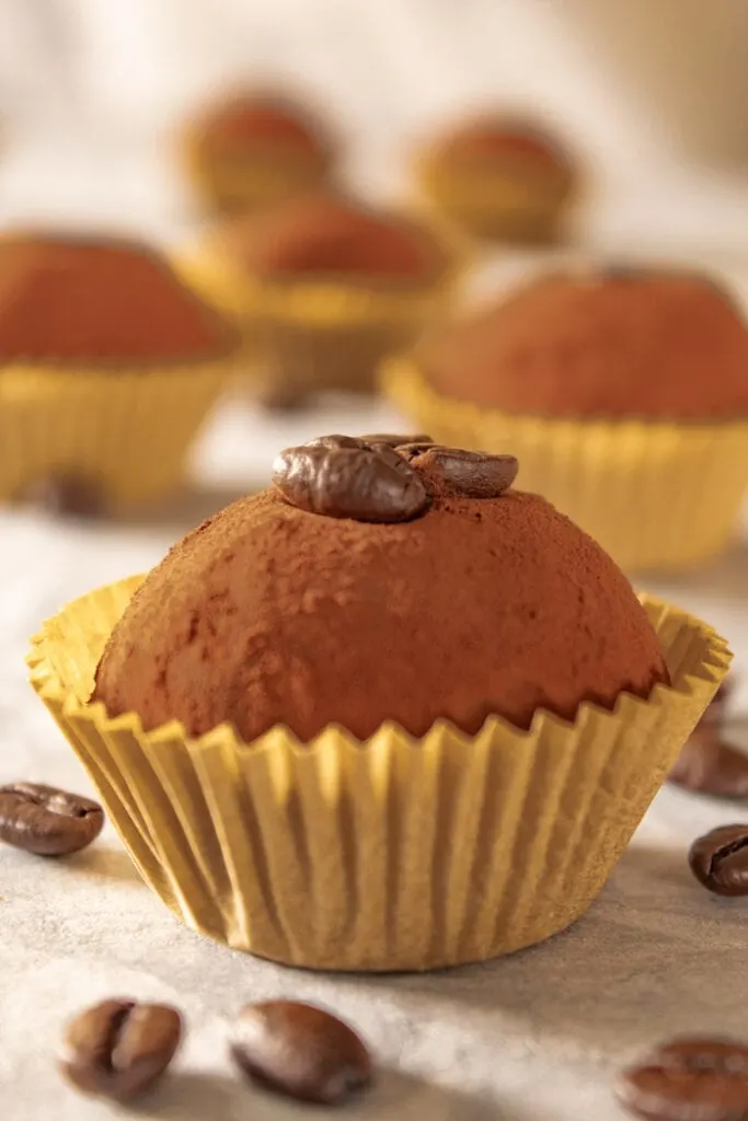 Coffee truffles, brigadeiro