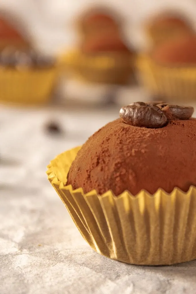 Coffee brigadeiro truffles