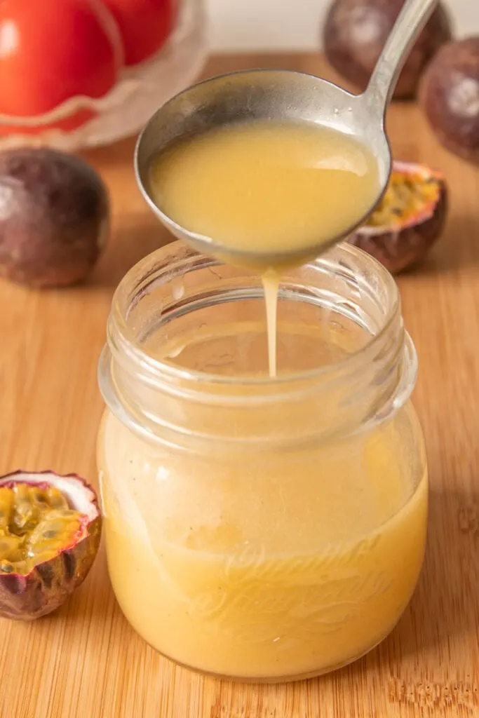 Passion fruit salad dressing