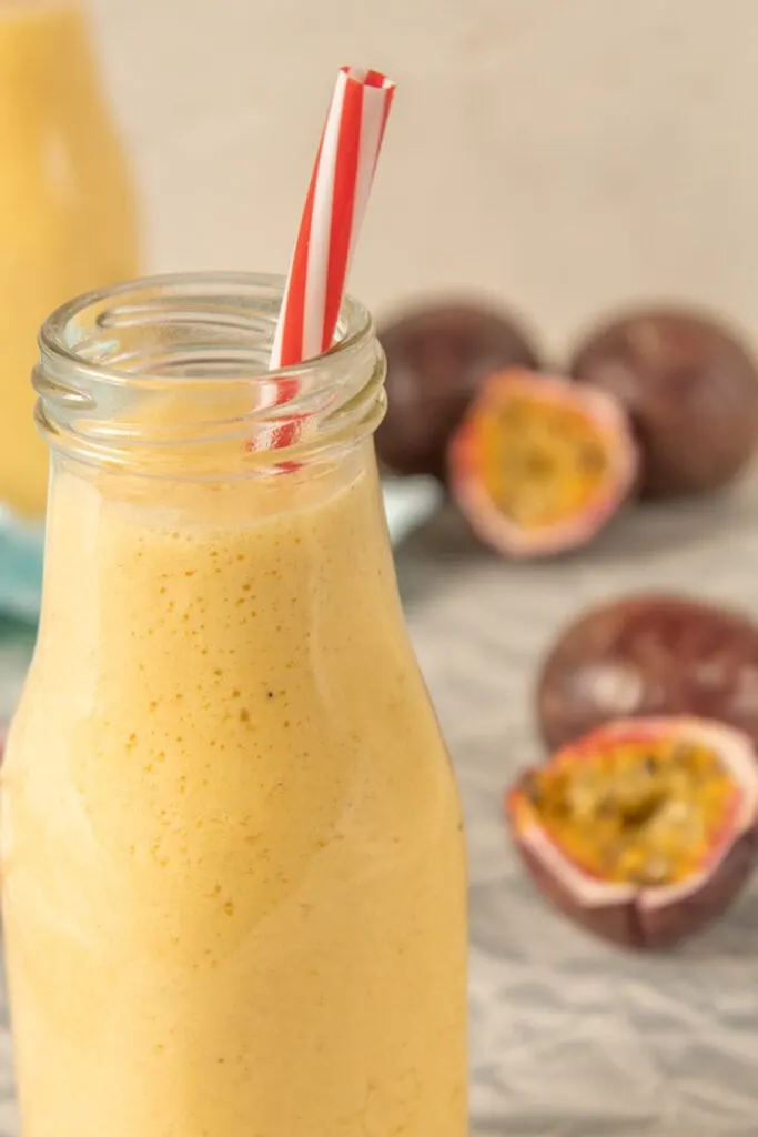 Smoothie with passion fruit