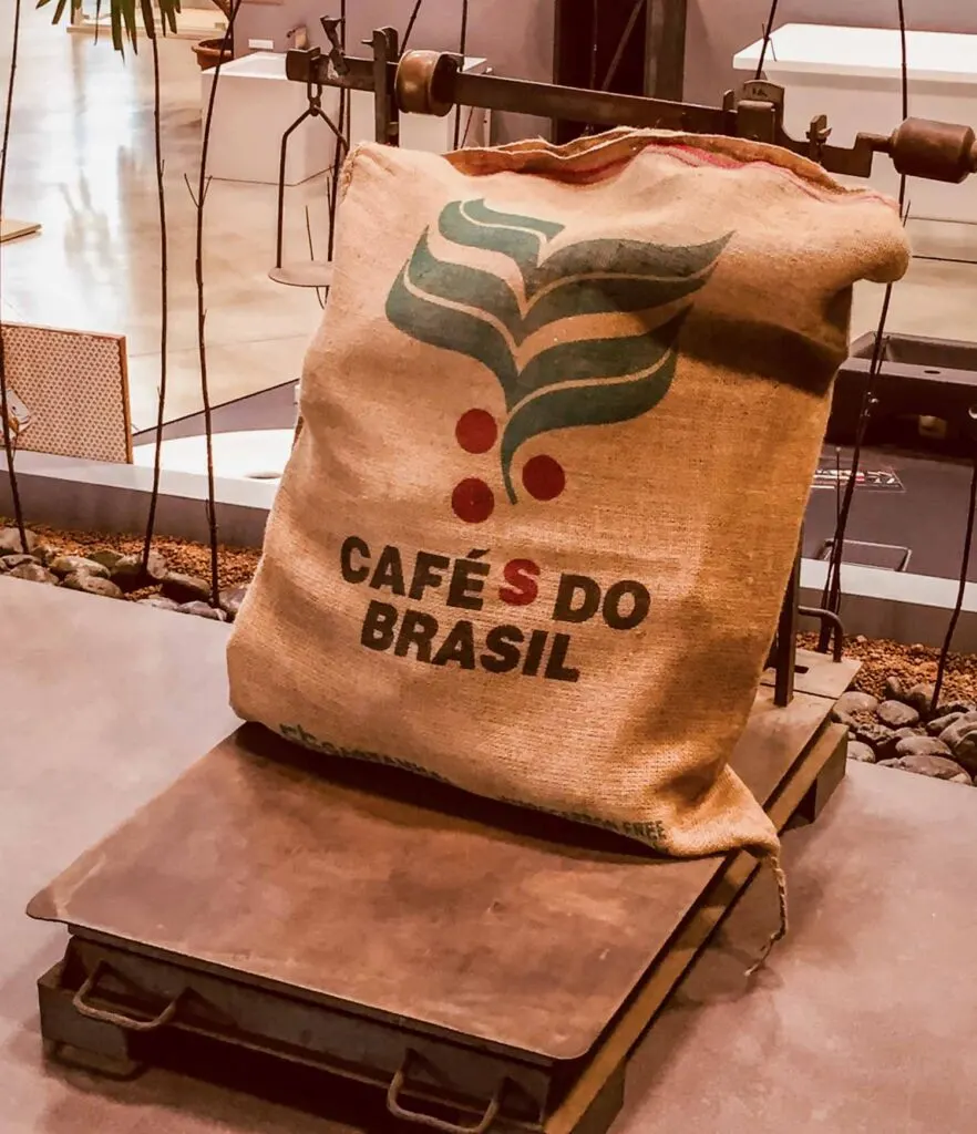 Bag of coffee from Brazil