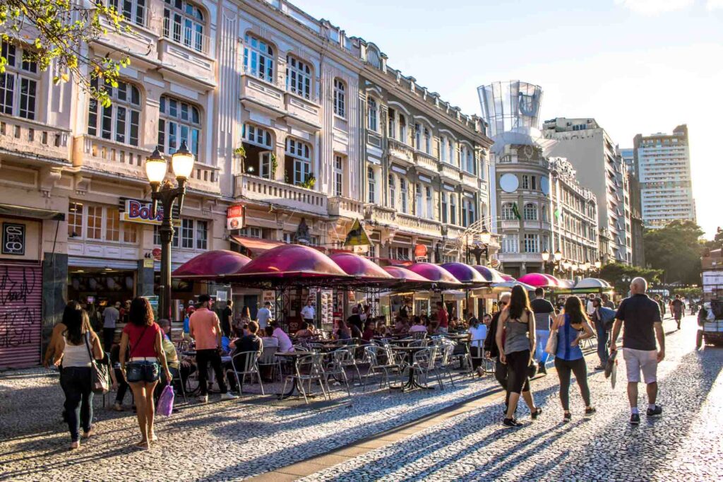 XV de Novembro Street in Curitiba, Brazil