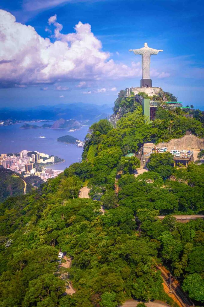 Christ the Redeemer watching over Rio de Janeiro, Brazil