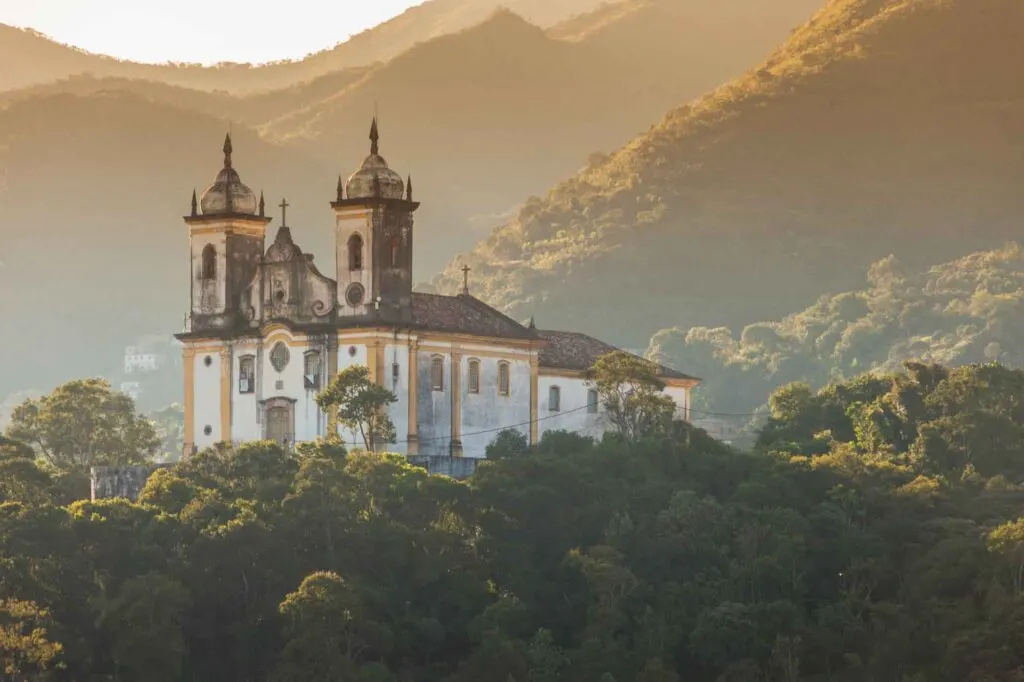 Ouro Preto church is one of top attractions in Mina Gerais