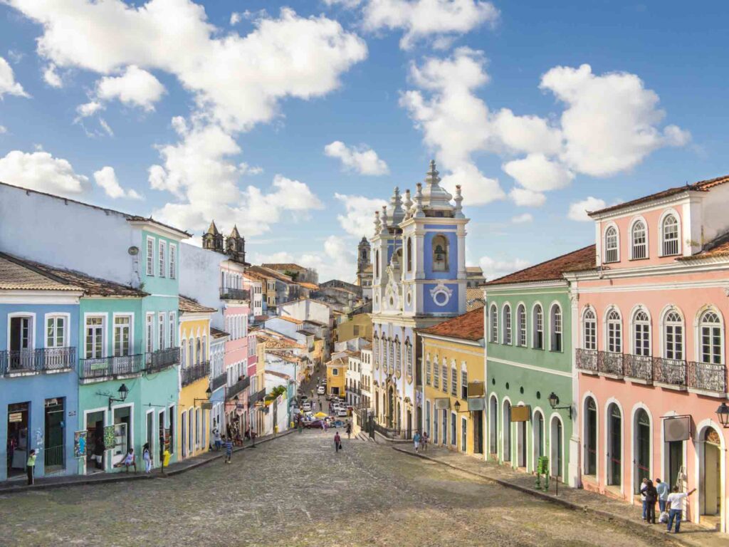 Walking the Cobblestone Streets of Pelourinho is one of the best things to do in Salvador, Brazil