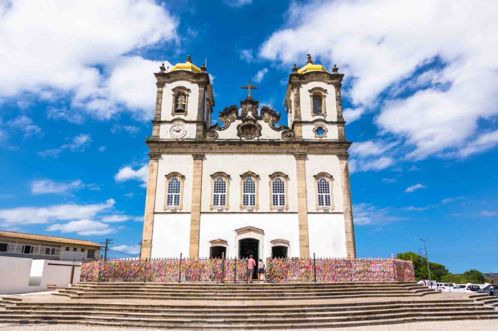 Finding a Wish Ribbon at Senhor do Bonfim Church is one of the fun things to do in Salvador, Brazil