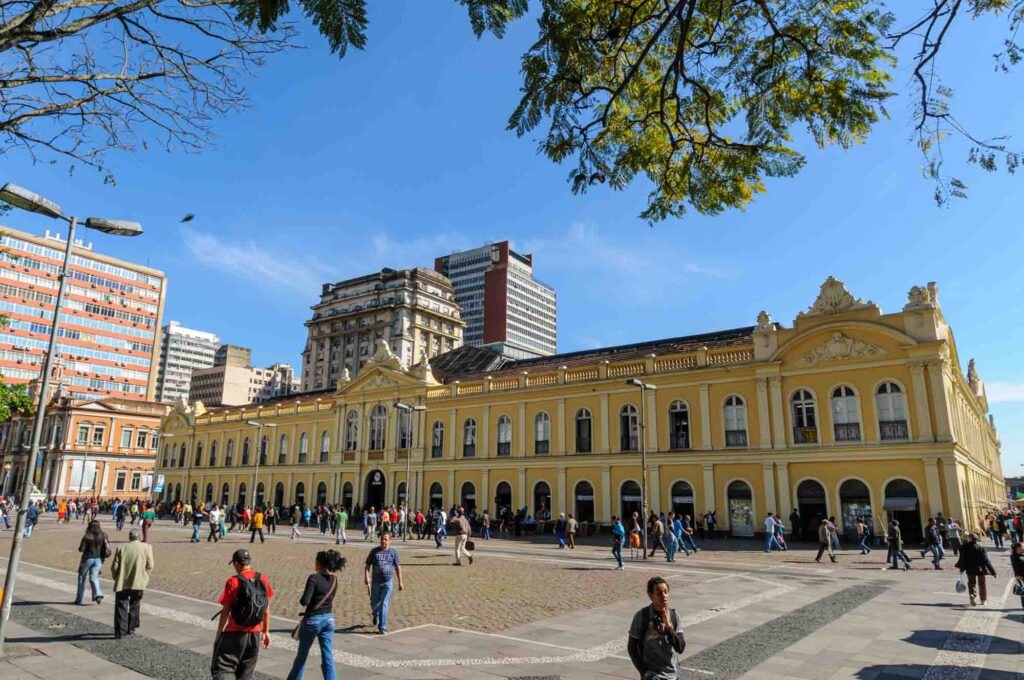 Shopping at the Porto Alegre public market is one of the fun things to do in Porto Alegre, Brazil