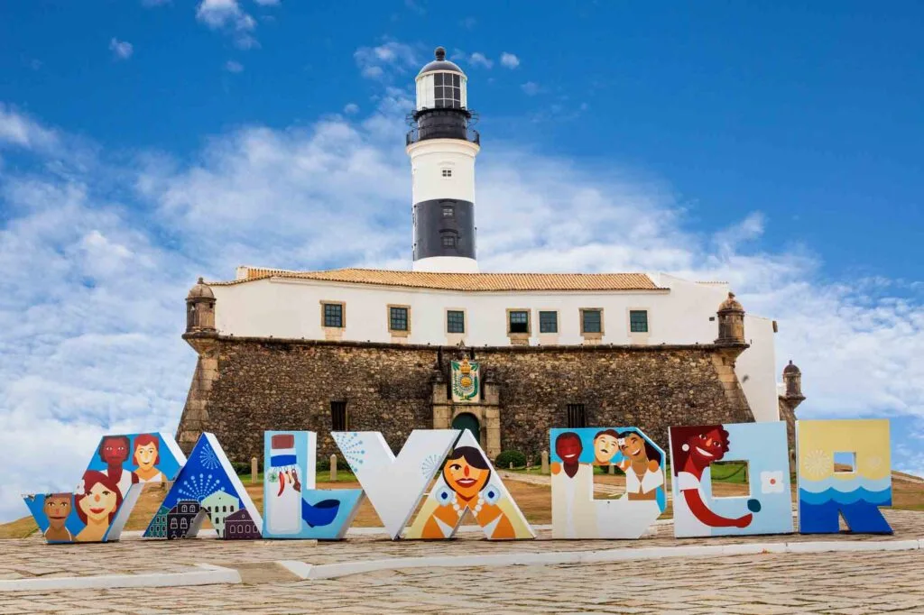 The Barra's Lighthouse (Farol da Barra) in Salvador, Bahia