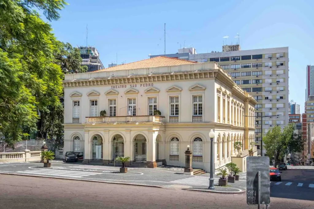 Going to an opera in the São Pedro Theater is one of the fun things to do in Porto Alegre, Brazil