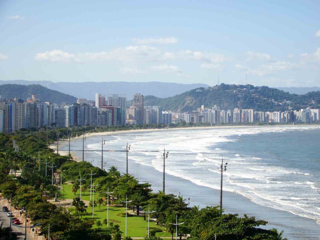 Soaking up some sun on the Beach is one of the best things to do in Santos, Brazil