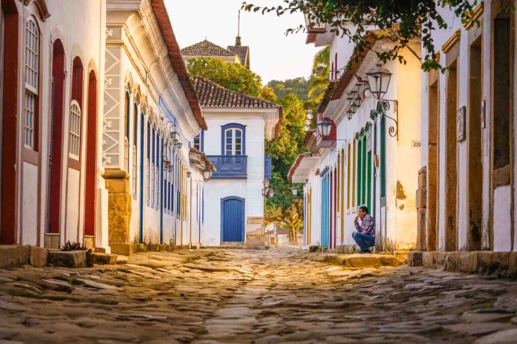 Colonial town in  Paraty, Rio de Janeiro, Brazil